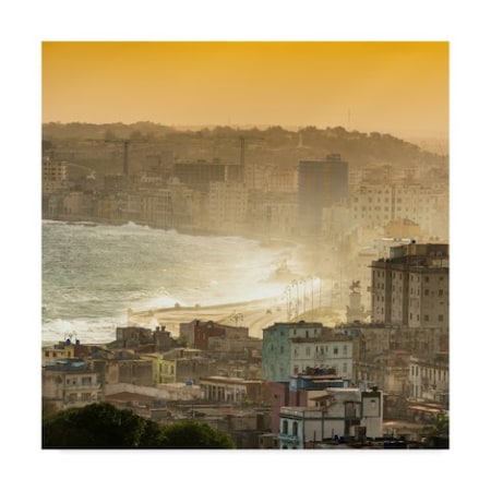 Philippe Hugonnard 'Havana Sunrise 5' Canvas Art,35x35